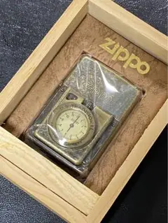 zippo タイムライト 文字盤 白  アンティークゴールド 1996年製