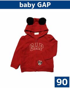 baby GAP/Disney ミニーちゃん パーカー size90 耳付き