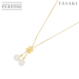 タサキ TASAKI アコヤ真珠 7.1-7.0mm ネックレス 48cm K18 YG 750 パール 田崎真珠 Akoya Pearl Necklace 90216738