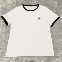 【現行正規品・未使用級美品】ロエベ スリムフィット Tシャツ アナグラム 白