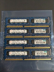 Hynix サーバー用メモリ DDR3 4GB×4枚 合計16GB/PC3-10600E(DDR3-1333) ECC Registered 中古動作品