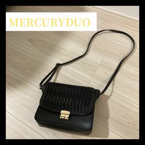 MERCURYDUO ショルダーバッグ　 肩掛け ブラック　キルティング　マーキュリーデュオ　人気　黒