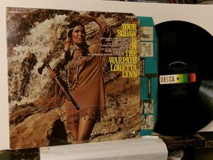 ▲LP LORETTA LYNN ロレッタ・リン / YOUR SQUAW IS ON THE WARPATH 輸入盤 DECCA DL-75084 カントリー◇r51007