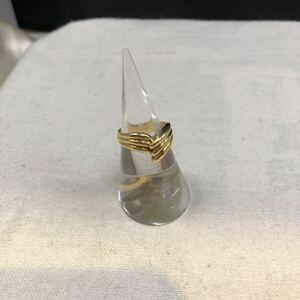 指輪 リング K18 18金 イエローゴールド アクセサリー 貴金属 総重量3.5g 11号 デザインリング