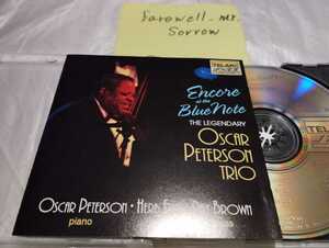 OSCAR PETERSON TRIO ENCORE AT THE BLUE NOTE PETERSON 輸入盤CD オスカー・ピーターソン Herb Ellis Ray Brown Bobby Durham TELARC USA
