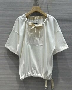 JIL SANDER ジルサンダー Tシャツ トップス レディース シンプル ホワイトＭ