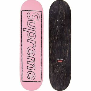 ★国内正規品★ Supreme 21SS Kaws Chalk Logo Skateboard Deck Pink Box Logo シュプリーム カウズ スケートボード デッキ Week1