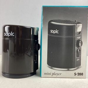  k453 sopic mini player S-200 レコードプレーヤー レコード プレーヤー ソピック 音楽 アナログ オーディオ 日本重化学工業 動作確認済