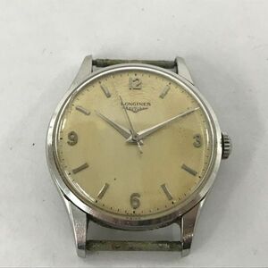 G278-O44-1099◎ LONGINES ロンジン ヴィンテージ 腕時計 メンズ 手巻き 稼働 ラウンド レトロ ※フェイスのみ