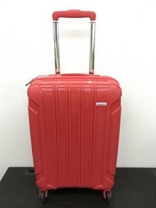0304-111T⑨6016　スーツケース SUNCO サンコー SIPP-49 TSA002 赤 レッド TSAロック 　内柄　サイズ写真掲載