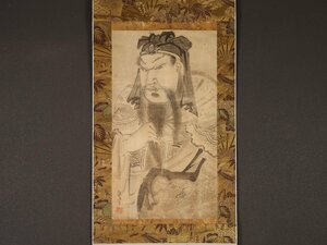 【模写】【伝来】sh6856〈葛飾北斎〉唐人物図 浮世絵師 江戸時代後期 東京の人