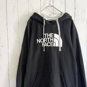 THE NORTH FACE ザ・ノースフェイス　プリントフードパーカー　ラグランプルオーバー　裏起毛　レディースMサイズ　（V）　プルオーバー 