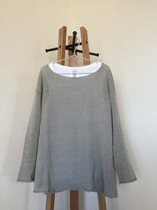 ★ evam eva　エヴァムエヴァ　メランジェヤーン プルオーバー melange yarn pullover リネンプルオーバー E171K093 ★