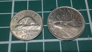 外国貨幣　硬貨　カナダ　2枚