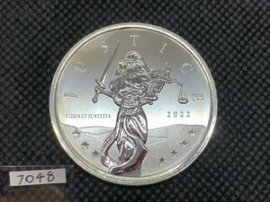 31.1グラム 2022年 (新品) ジブラルタル「正義の女神」純銀 1オンス 銀貨