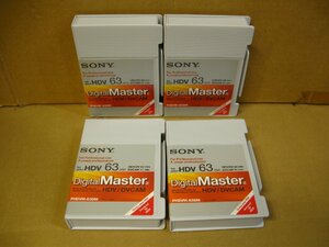 ▽SONY PHDVM-63DM miniDV HDV/DVCAMテープ 63分 41分 4本 新品 ソニー DigitalMaster