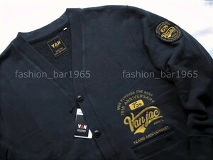 希少★VAN JAC ヴァンヂャケット★75th Anniversary 限定デザイン☆ワッペン & 刺繍 プレミアム カーディガン LL/アイビー J.PRESS Kent