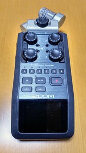 ★ 送料無料 即決 中古 美品 ★ ZOOM ズーム H6 Handy Recorder ハンディレコーダー XYH-6/MSH-6 マイク２本付き ※動作確認済み