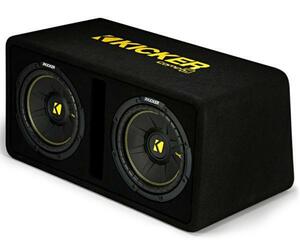 ■USA Audio■新型キッカーKicker CompCシリーズ25cmデュアル純正BOX 44DCWC102, Max.1200W ●税込