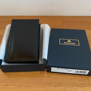 趣味の文具箱×アッシュフォード M5 ブラックシェルコードバン　システム手帳　新品　完売品　ホーウィーン社