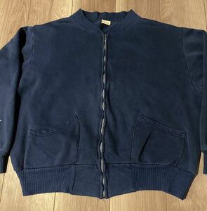 SPECIAL XL AKOM 50s separate pocket full zip sweat cardigan アコム　セパポケ　フルジップ　スウェット　カーディガン(検40s 60s)