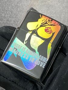 zippo セクシー レインボー 特殊加工 希少モデル 2013年製 シルバーインナー 2013年製