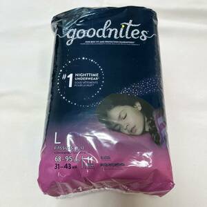 【海外の紙おむつ】Goodnites L(31-43kg) 女の子用 11枚(1パック)【新品未開封】