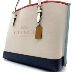 未使用✨COACH トートバッグ モリー キャンバス レザー マルチカラー