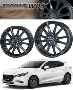 [業販限定販売] [冬用] 4本 新品 WAREN W05 GM 17インチ 7J+45 5-114.3 特選 SNOW TIRES 205/55R17 マークX/ジェイド/レヴォーグ