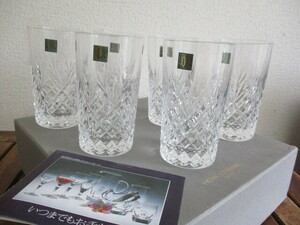 ■【未使用品】HOYAクリスタルガラス 高級 カットガラス タンブラー６客セット