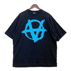 ヴェトモン Double Anarchy Logo T-Shirt ダブルアナーキー Tシャツ 半袖 カットソー プリント XSサイズ VETEMENTS トップス DM11274■