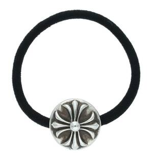 クロムハーツ Chrome Hearts HAIRBAND/クロスボールボタンヘアゴム シルバーコンチョ 中古 OM10