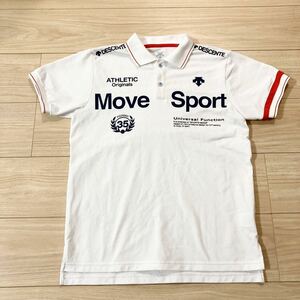 DESCENTE デサント MOVE SPORT ムーブスポーツ ポロシャツ 半袖シャツ Sサイズ 白 美品