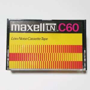 使用済み　マクセル LN C60 LOW NOISE / maxell 昭和 レトロ 良品専科カセットテープ