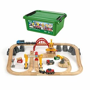 BRIO ( ブリオ ) WORLD カーゴレールデラックスセット [全54ピース] 対象年齢 3歳~ ( 電動車両 電車 おもちゃ 木製 レー