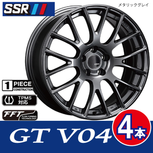 条件付送料無料 4本価格 SSR GTV04 MGR 18inch 5H100 7.5J+40 86 BRZ ブレンボ インプレッサ STI GDB キャリパー対応