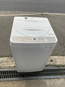 ○GW8871 SHARP シャープ 全自動洗濯機 5.5kg ES-GE5FJ 22年製○