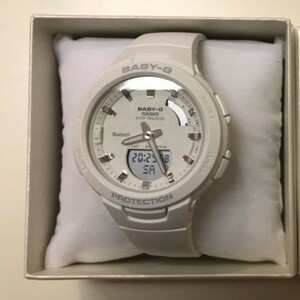 【カシオ】 ベビージー FOR SPORTS レディース 新品 Bluetooth 歩数計測 腕時計 未使用品 女性 ホワイト CASIO BSA-B100-7AJF