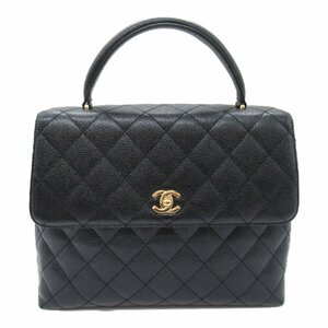 シャネル マトラッセ ハンドバッグ ブランドオフ CHANEL キャビアスキン(グレインドカーフ) ハンドバッグ キャビア 中古 レディース