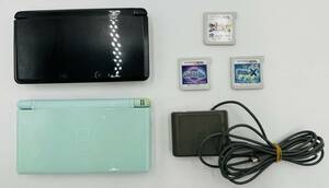 n506TO 【1円スタート！】ニンテンドーDS Lite DSライト 3DS 本体 USG-001 CTR-001 2台 Nintendo 任天堂 ソフト付 動作未確認
