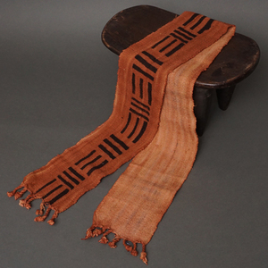 アフリカ　マリ　ボゴラン　帯　No.23　泥染め　コットン　織布　飾り布　タペストリー　アフリカ布　ボゴランベルト