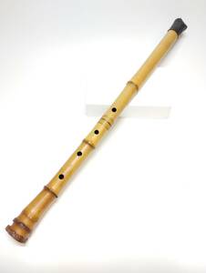 尺八 67cm 　在銘【谷山】　現状品 木管楽器 和楽器