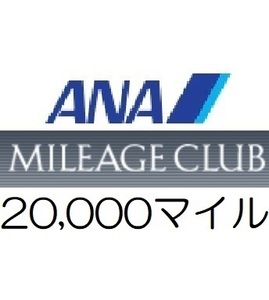 全日空ANA20,000マイル　希望の口座へ加算