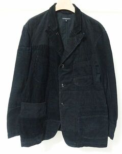 19AW Engineered Garments エンジニアードガーメンツ Bedford Jacket 8W Corduroy ベッドフォード ジャケットS パッチワーク コーデュロイ