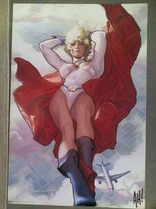 adam hughes power girl アダム・ヒューズ　パワーガール　ポスター