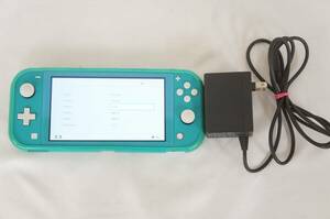 任天堂 HDH-001 ターコイズ Nintendo Switch Lite ニンテンドースイッチライト どうぶつの森 ソフト ACアダプター付き 4804256011