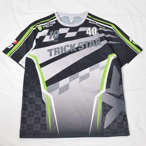 トリックスター TRICK STAR 鈴鹿８耐 2017 バイク レーシング Tシャツ LL グレー