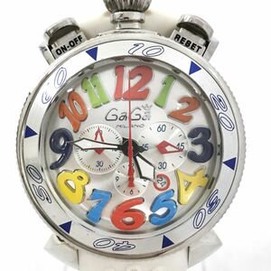 GaGaMILANO ガガミラノ MANUALE 48 マヌアーレ 腕時計 9020 クオーツ コレクション おしゃれ クロノグラフ カラフル 電池交換済 動作確認済