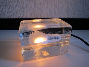 DESIGN HOUSE Stockholm デザインハウス ストックホルム ガラス製 BLOCK LAMP ブロックランプ