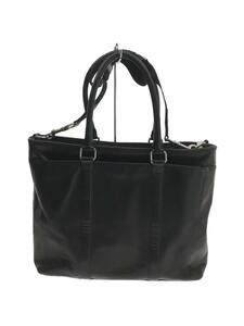 COACH◆ブリーフケース/レザー/BLK/無地/F71843